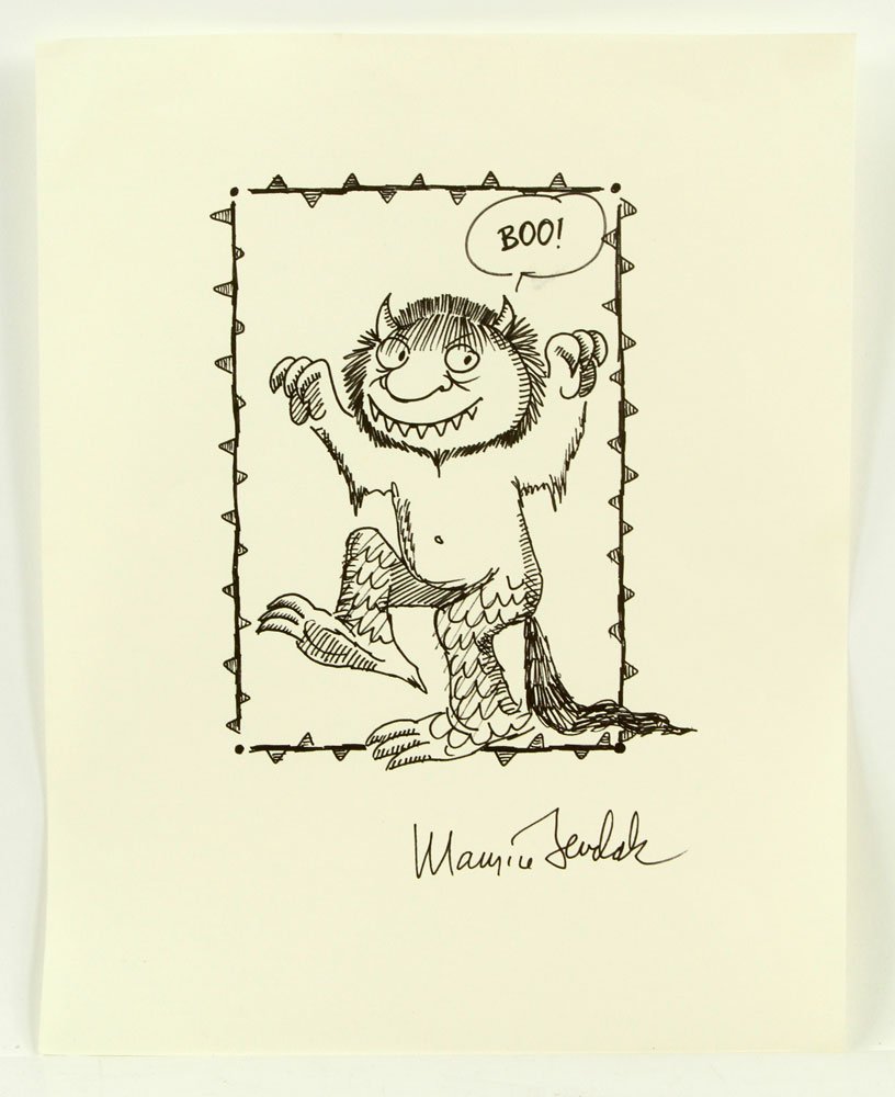 Sendak, "Wild Things," Ink Drawing (1 of 4)