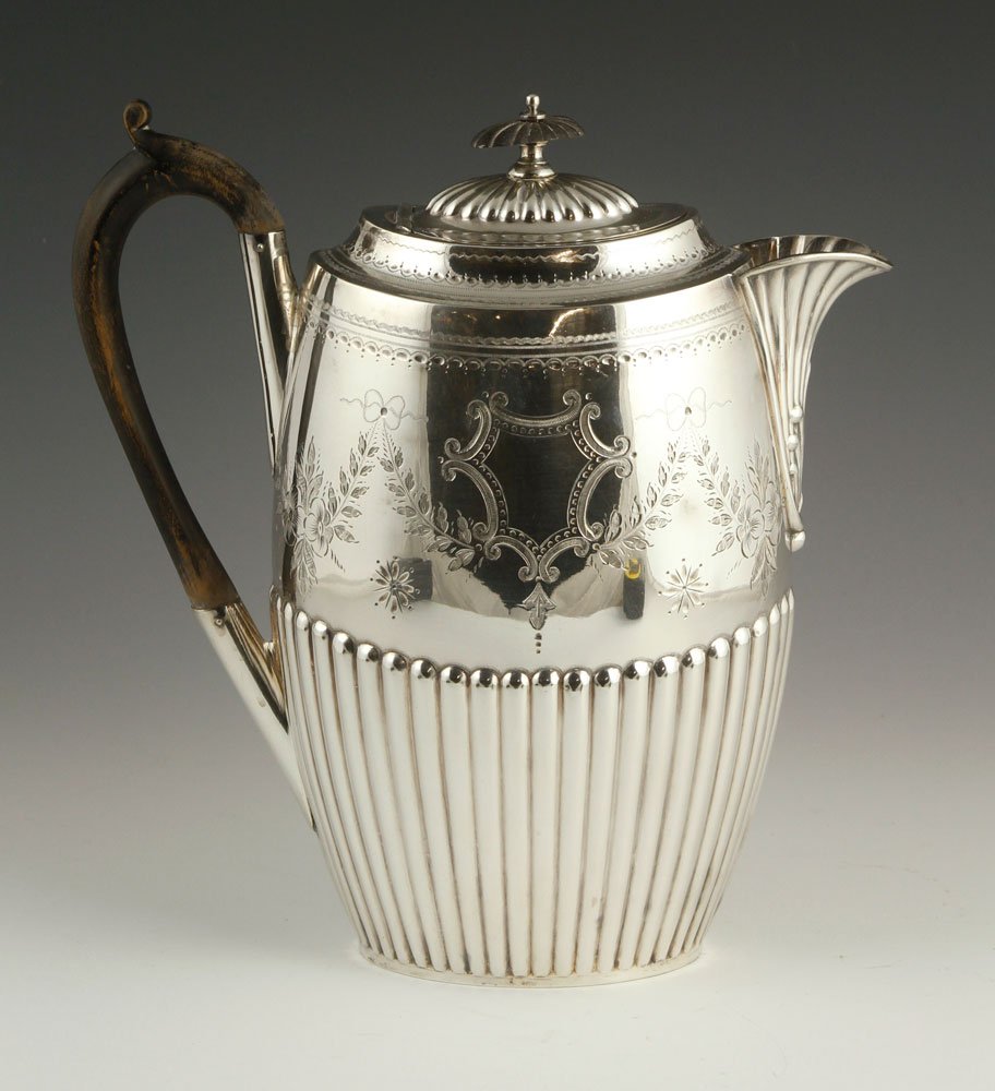 English Silver Plate Coffee Pot (1 of 4)