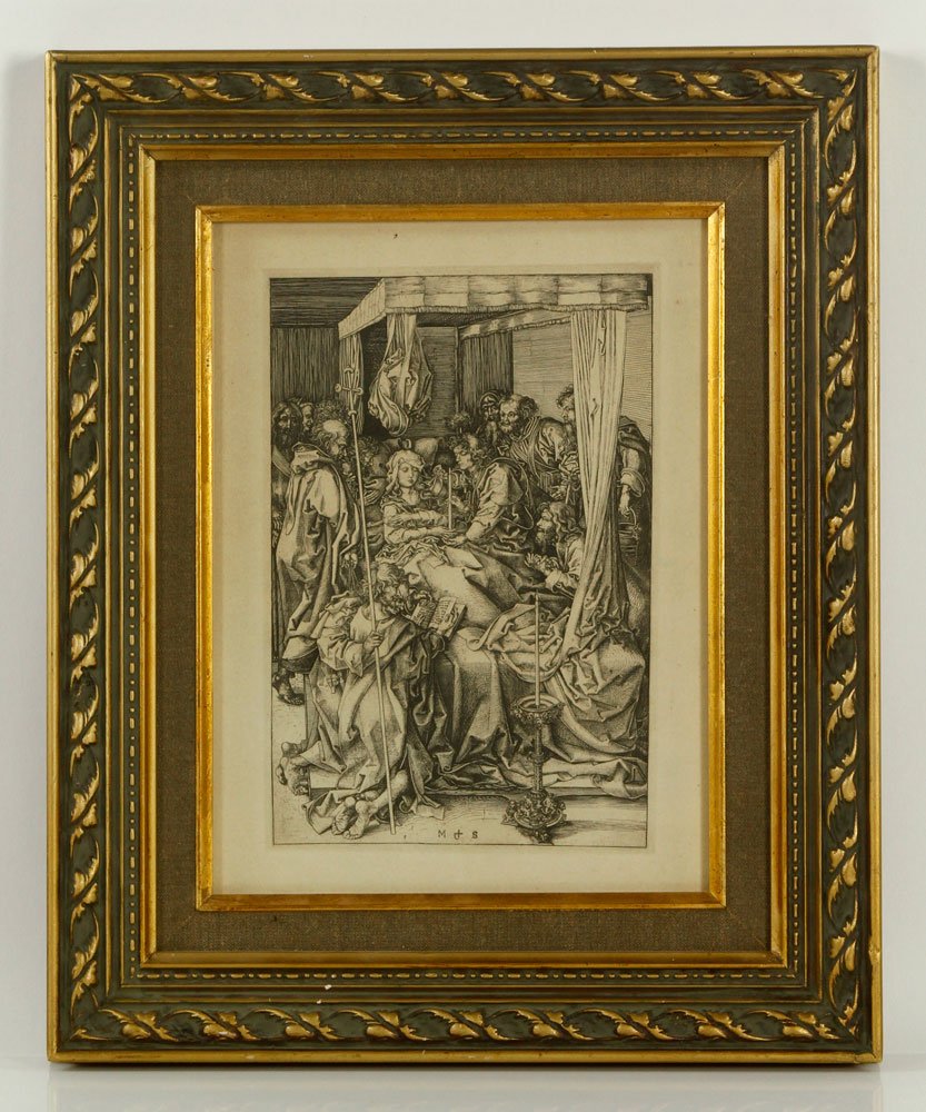 After Schongauer, Death of the Virgin, Engraving (1 of 4)