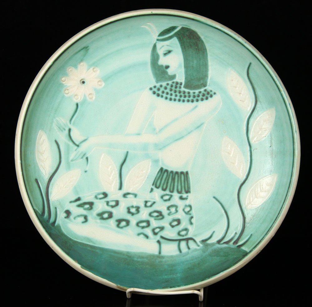 Mid Century Modern Studio Pottery Charger (1 of 5)