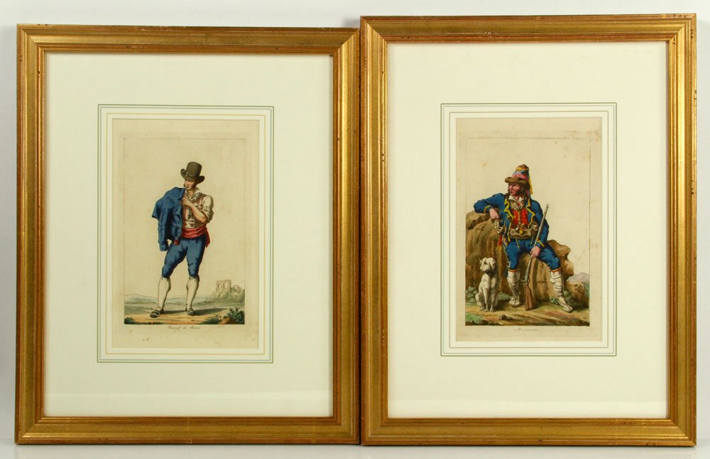 Two Colored Engravings (1 of 6)