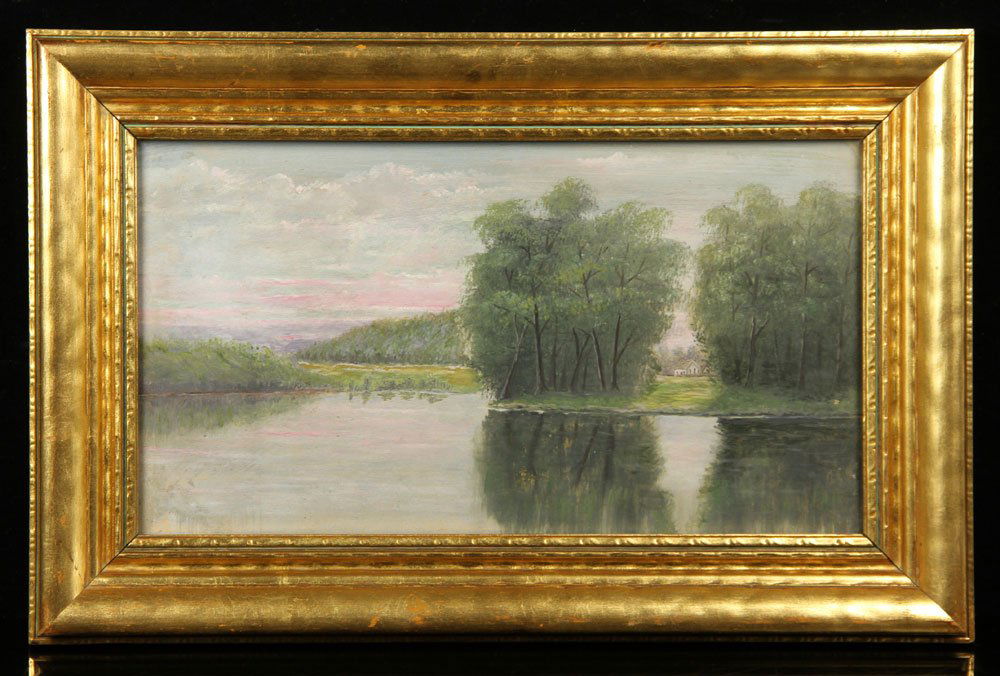 19th C. American School, Lake Landscape (1 of 4)