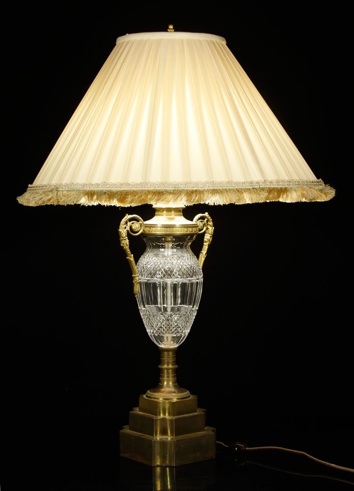 Baccarat Cut Crystal Urn/Lamp (1 of 4)