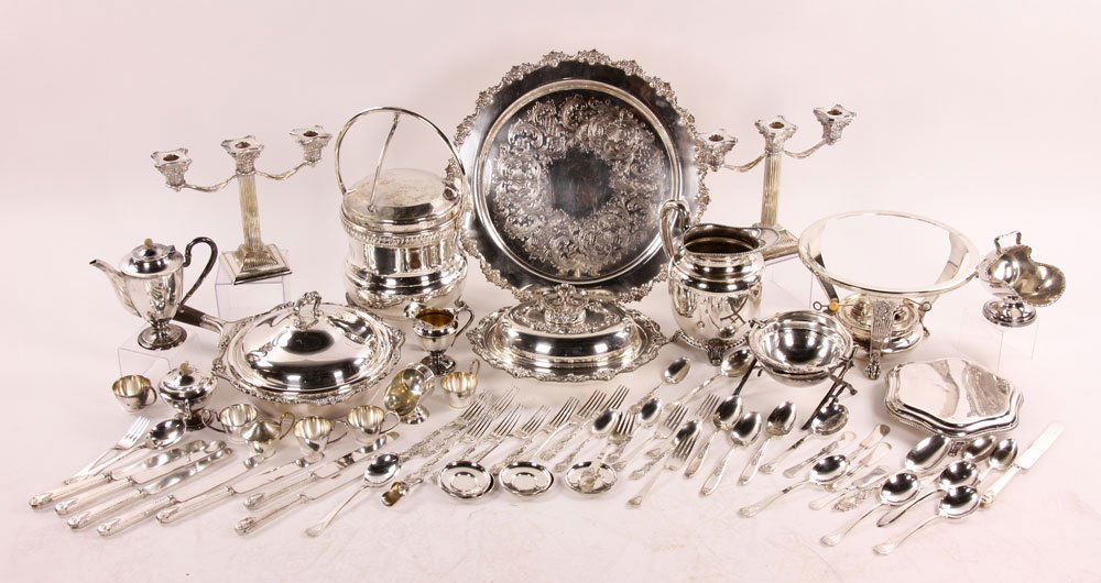 Large Miscellaneous Lot of Silver Plate (1 of 6)