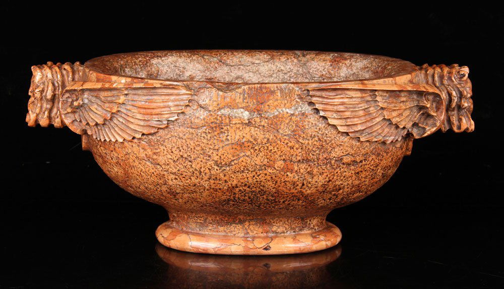 Ancient Carved Marble Vessel (1 of 4)