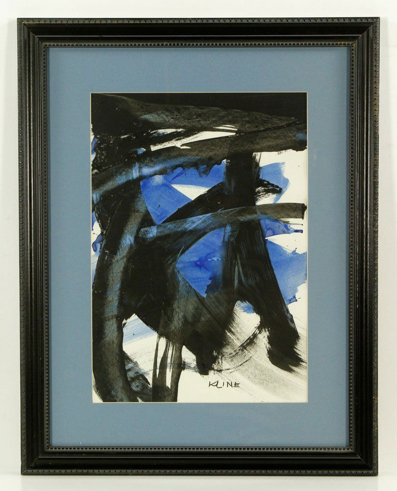 Attr. Kline, Abstract, Watercolor (1 of 6)