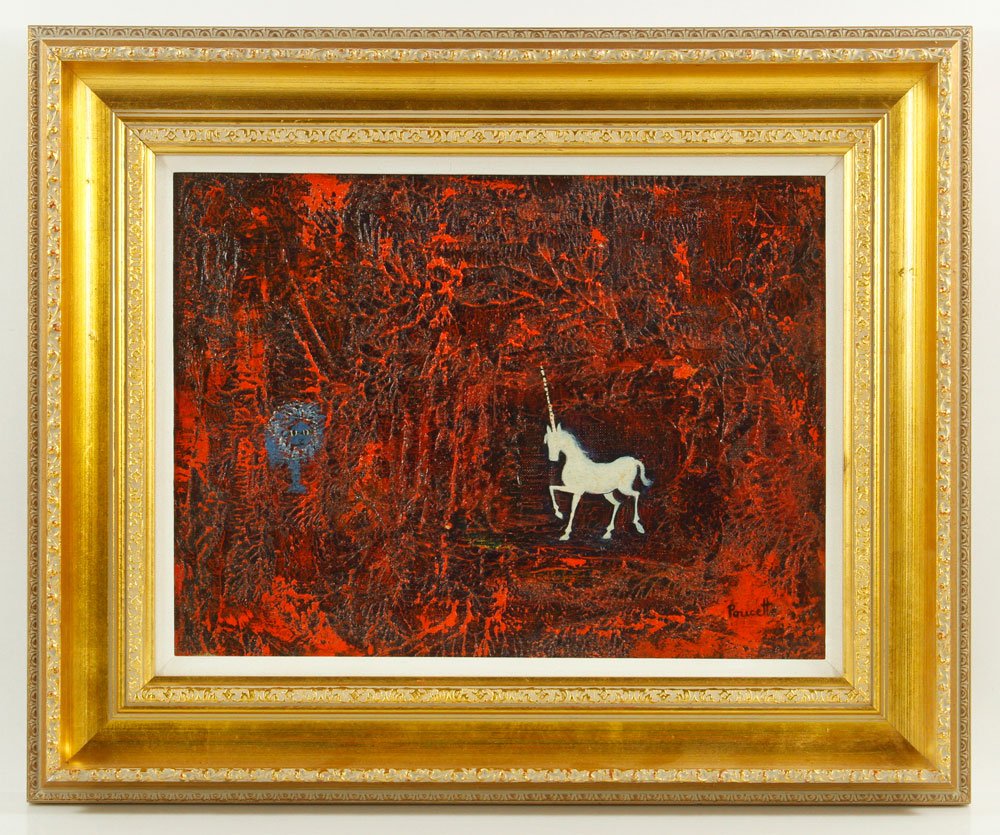 Poucette, La Lion, Oil on Canvas (1 of 6)