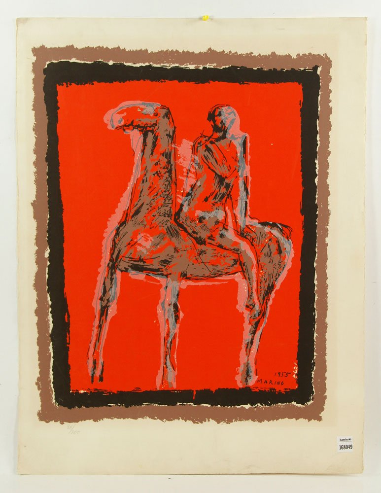 Marino, Abstract Equestrian, Serigraph (1 of 4)