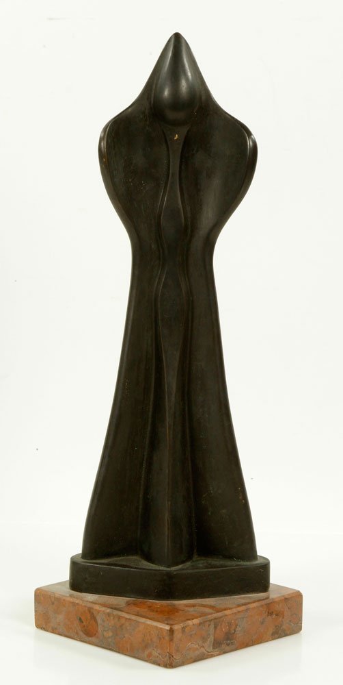 Modern Cast Bronze Sculpture (1 of 4)