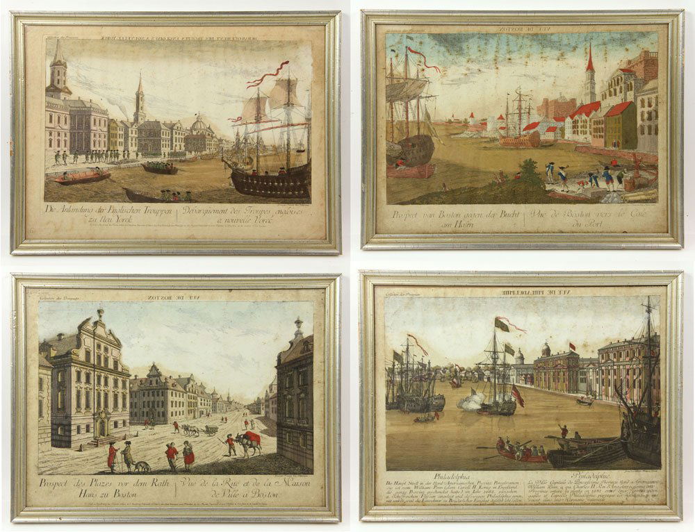 Group of Four 18th C. Geographical Prints (1 of 9)