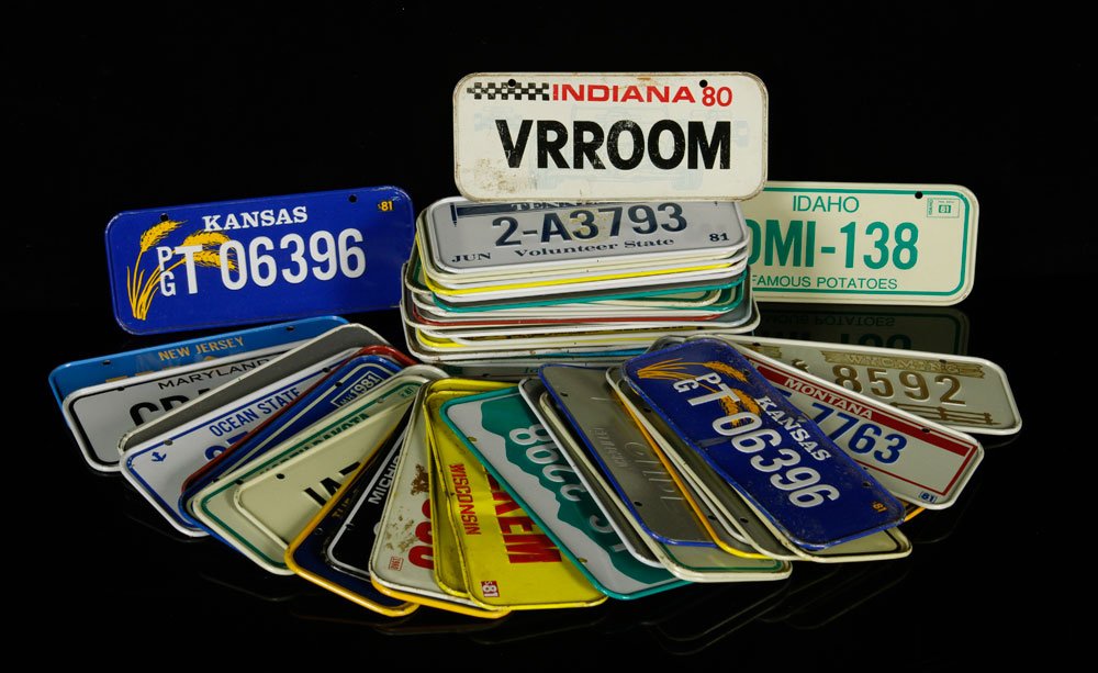 65 Bicycle License Plates (1 of 4)