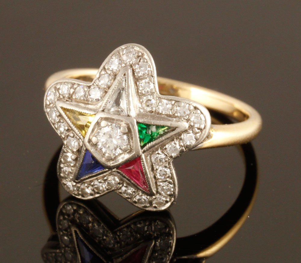 14K Gold and Jewel Ring (1 of 4)