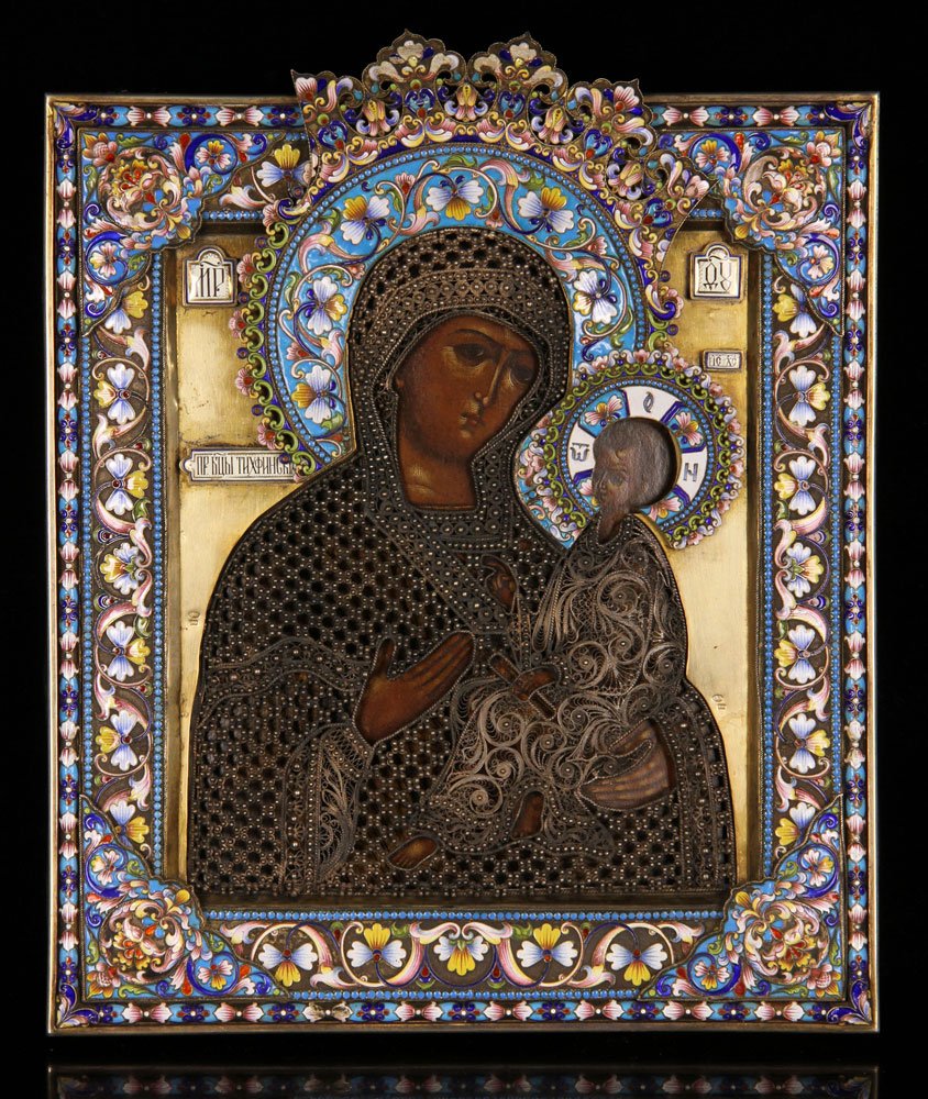 Elaborate 19th C. Russian Icon (1 of 10)