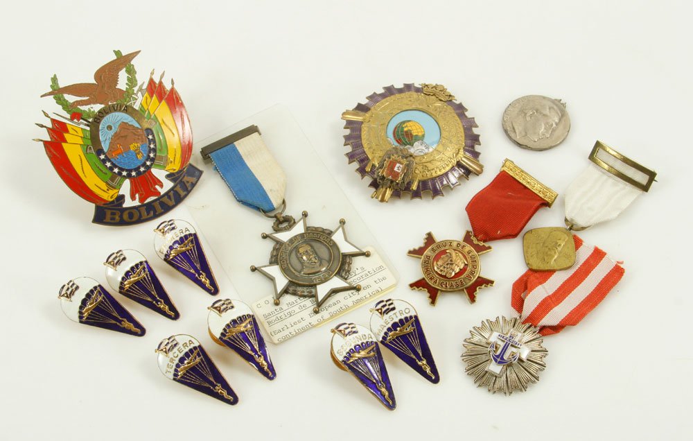 Lot of Military Medals: Lot of military medals, various countries. Provenance: From the estate of film, television and stage performer Raymond Kyle-Koscuik. Originally from New York, Kyle settled in West Hollywood, Californi