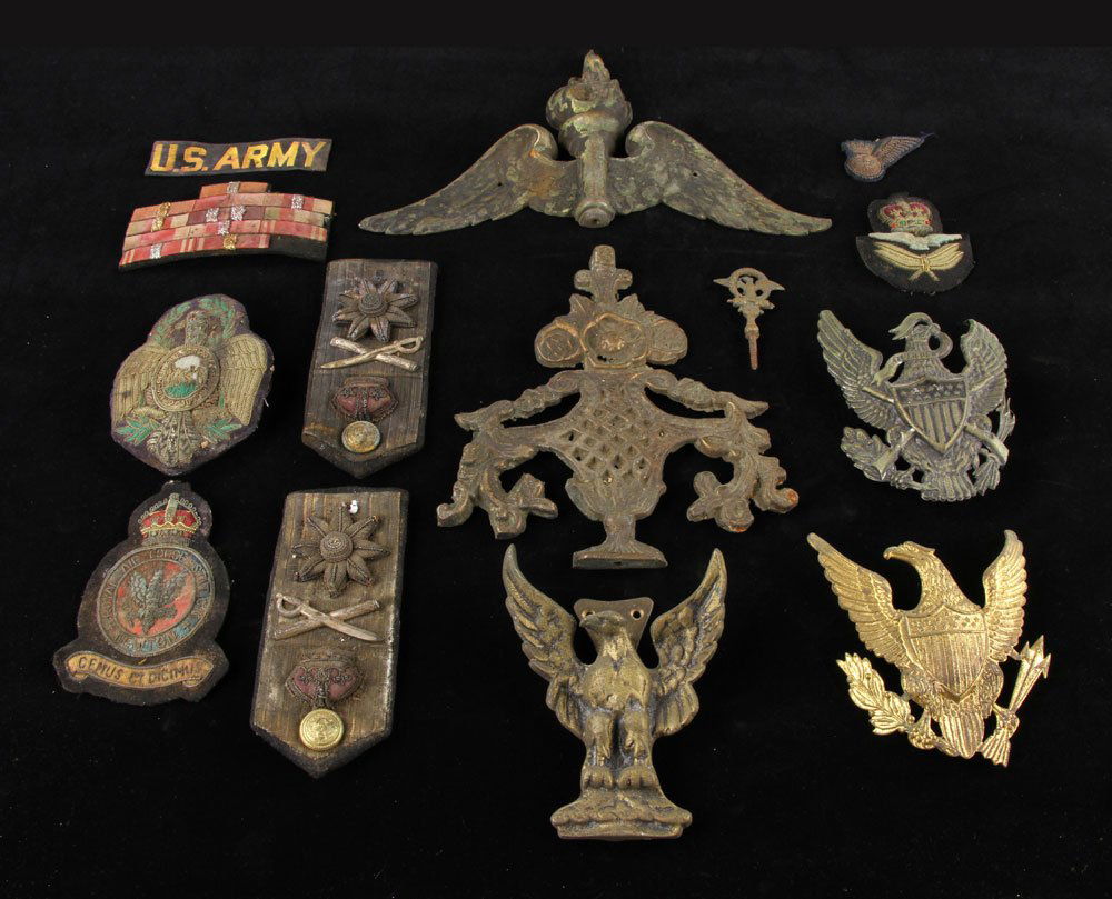 Lot of Military Medals and Insignia: Lot of military medals and insignia, various countries. Provenance: From the estate of film, television and stage performer Raymond Kyle-Koscuik. Originally from New York, Kyle settled in West Hollywo