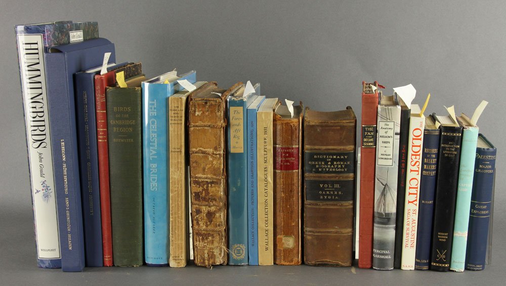 40 Reference Books: Lot of forty reference books, to include: Bouvenne, Aglause, "Notes et Souvenirs sur Charles Meryon," Paris: Charavay Freres Editeurs, 1883, dix-neuf dessins et six gravures hors texte (with tissues),