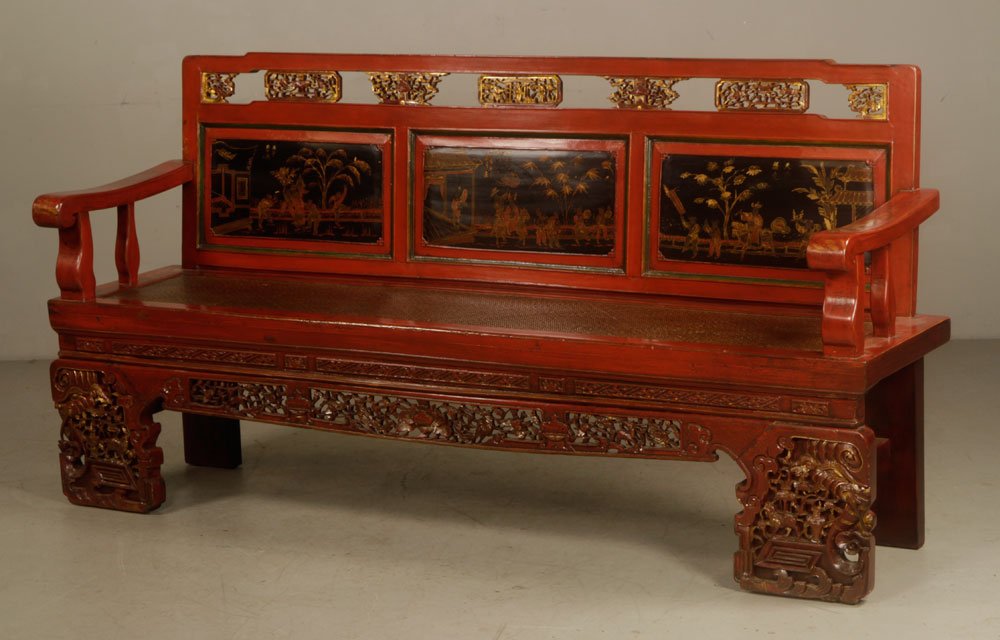 19th C. Chinese Bench (1 of 9)