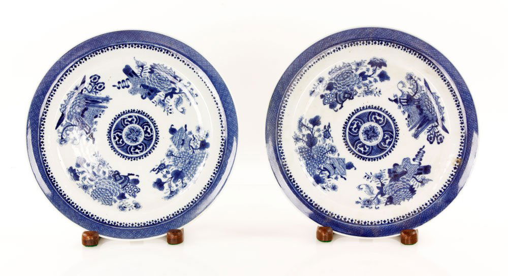Pr. 19th C. Chinese Blue and White Plates (1 of 2)