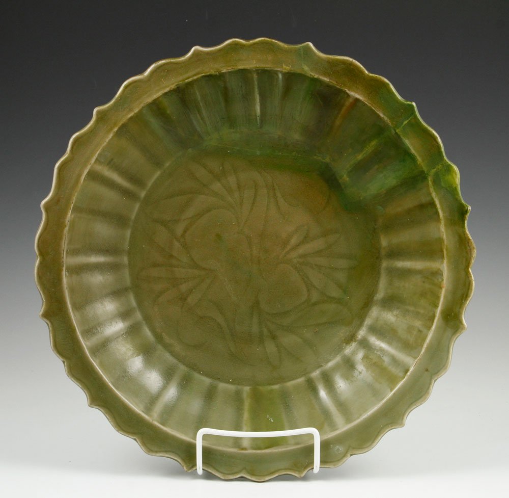 Chinese 18th/19th C. Celadon Platter (1 of 3)
