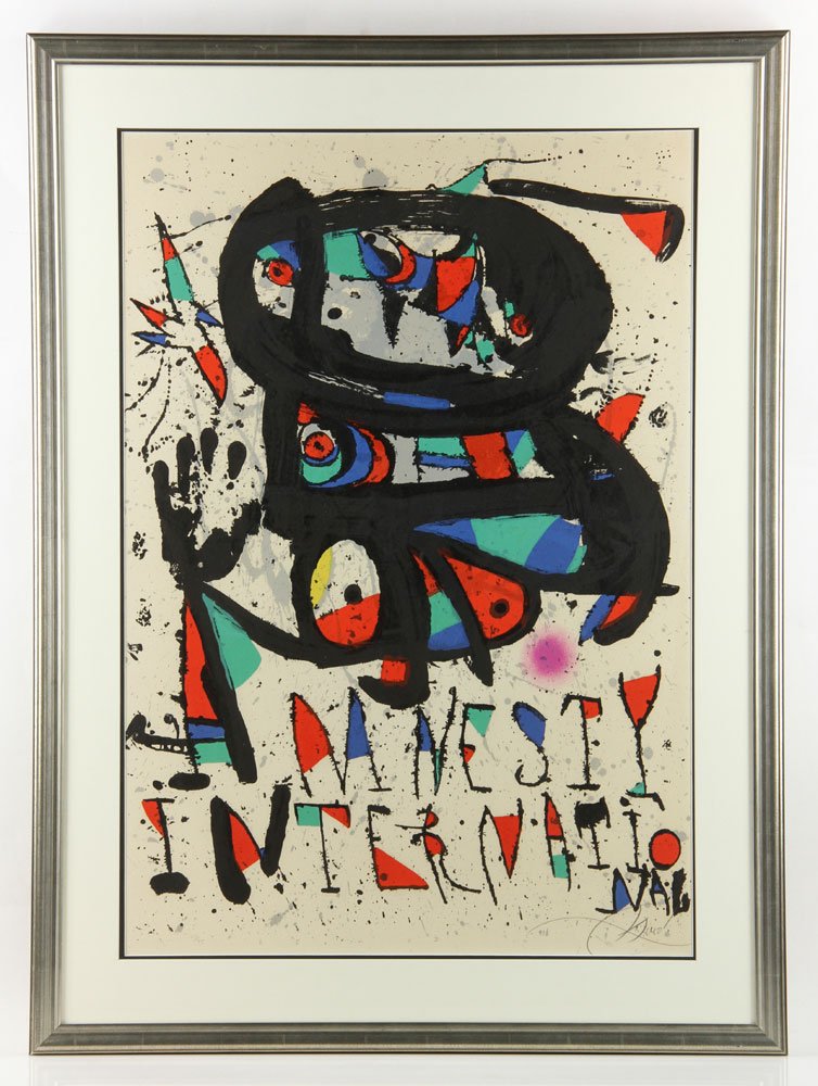 Miro, Signed Amnesty International Lithograph (1 of 8)
