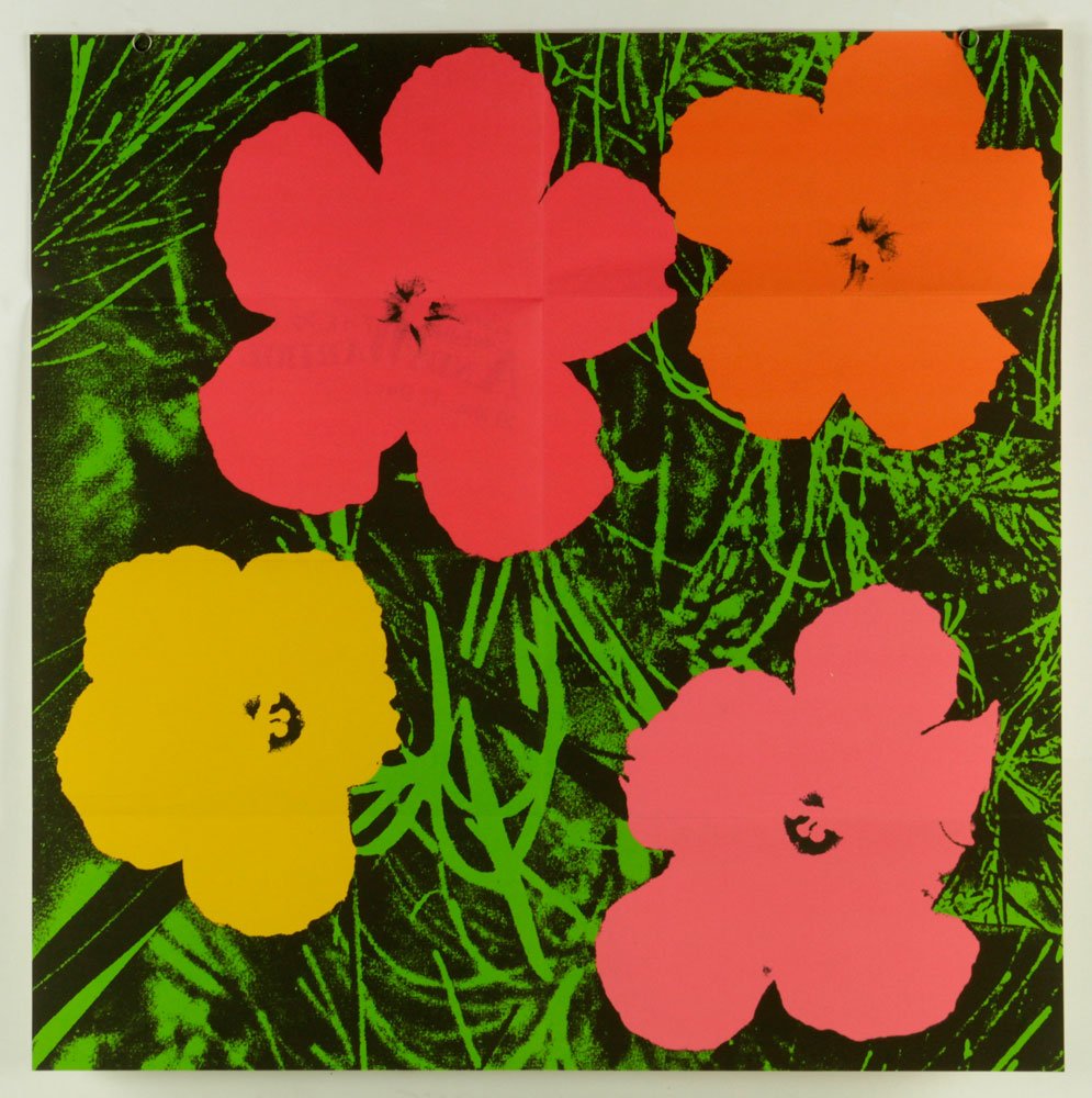 Warhol "Flowers" Advertisement Lithograph (1 of 6)