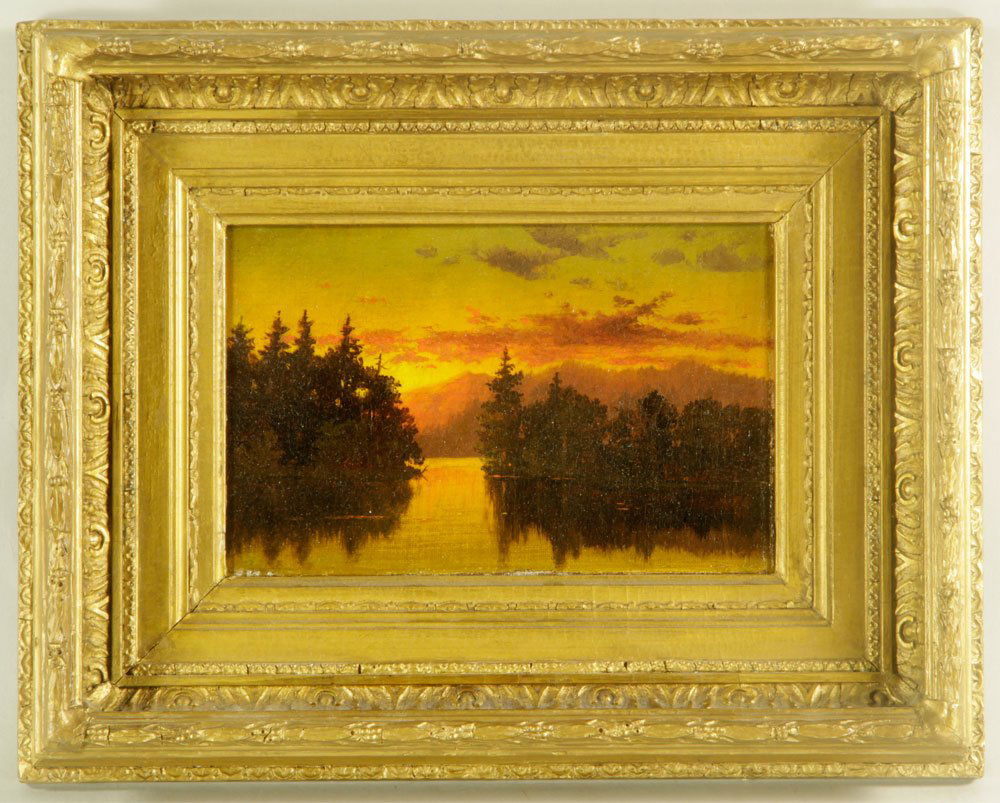 Blakelock, Sunset Landscape, Oil on Canvas (1 of 5)