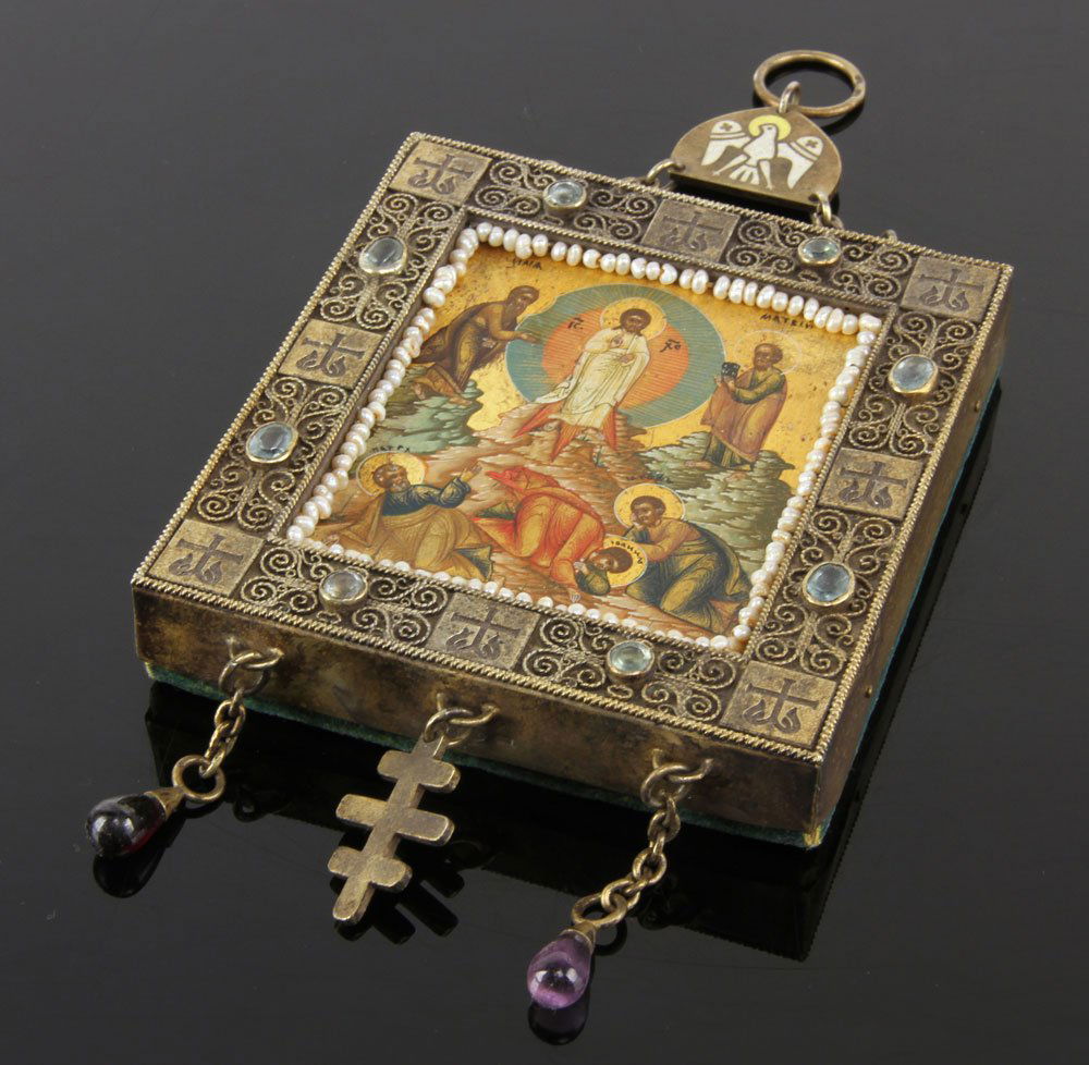 20th C. Russian Icon, The Transfiguration, Moscow (1 of 8)