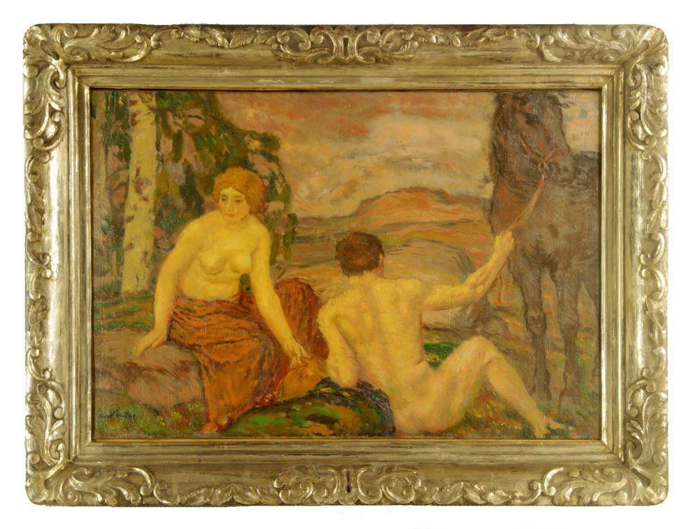 Spillar, "Personification of Spring," Oil on Canvas (1 of 7)