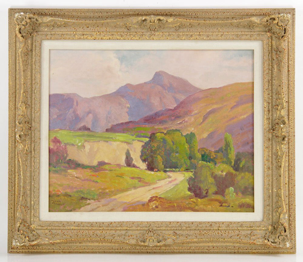 Bartlett, California Mountains View, Oil on Canvas (1 of 9)