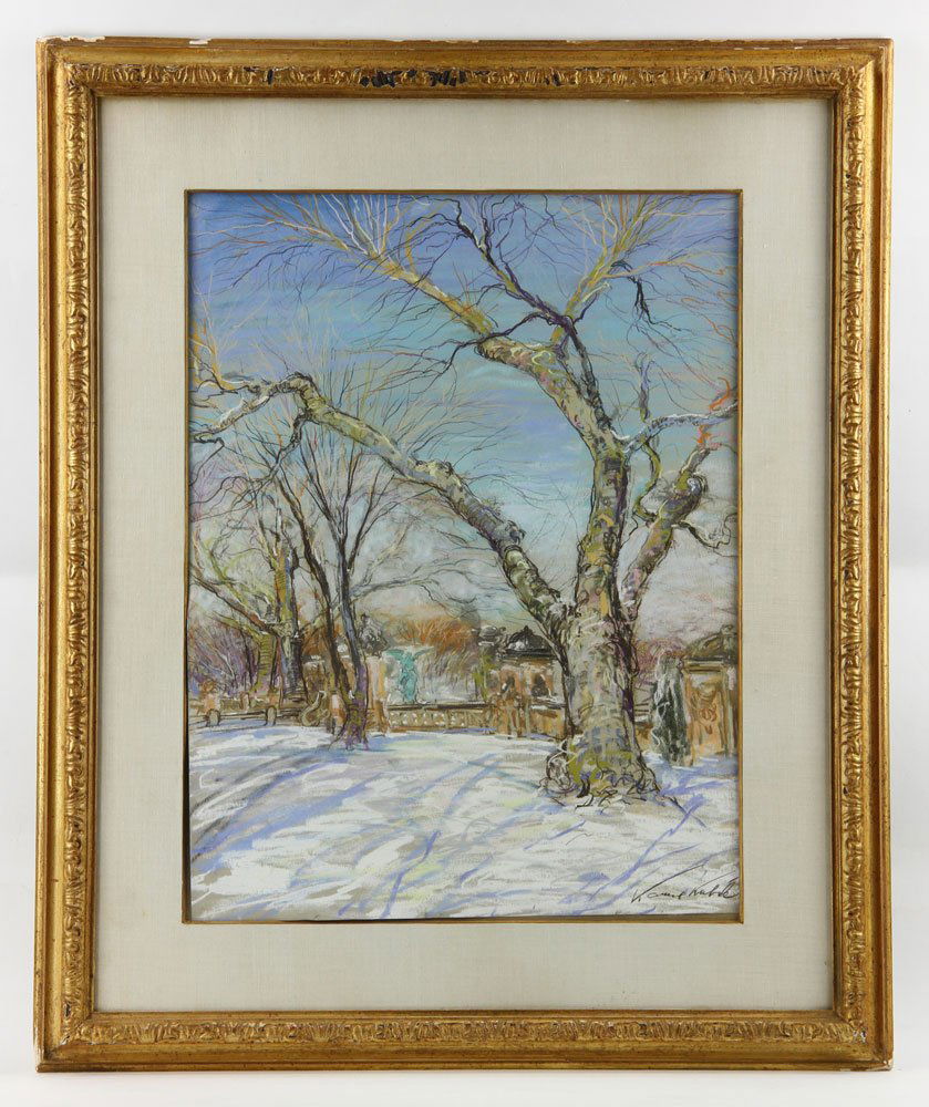 Kubik, Winter Landscape, Pastel (1 of 7)