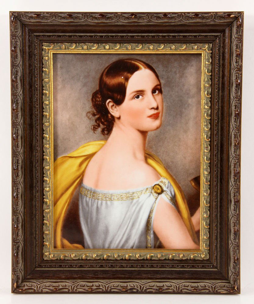 German Porcelain Wall Plaque (1 of 5)