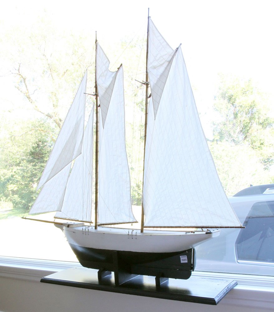 Antique Pond Model Sailing Ship (1 of 5)