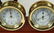 3259: World Globe on Stand w/ Ship's Clock & Barometer - 2