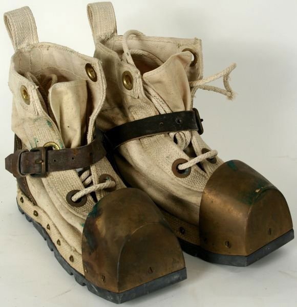 401420th C. Leather and Brass Deep Sea Diver Boots