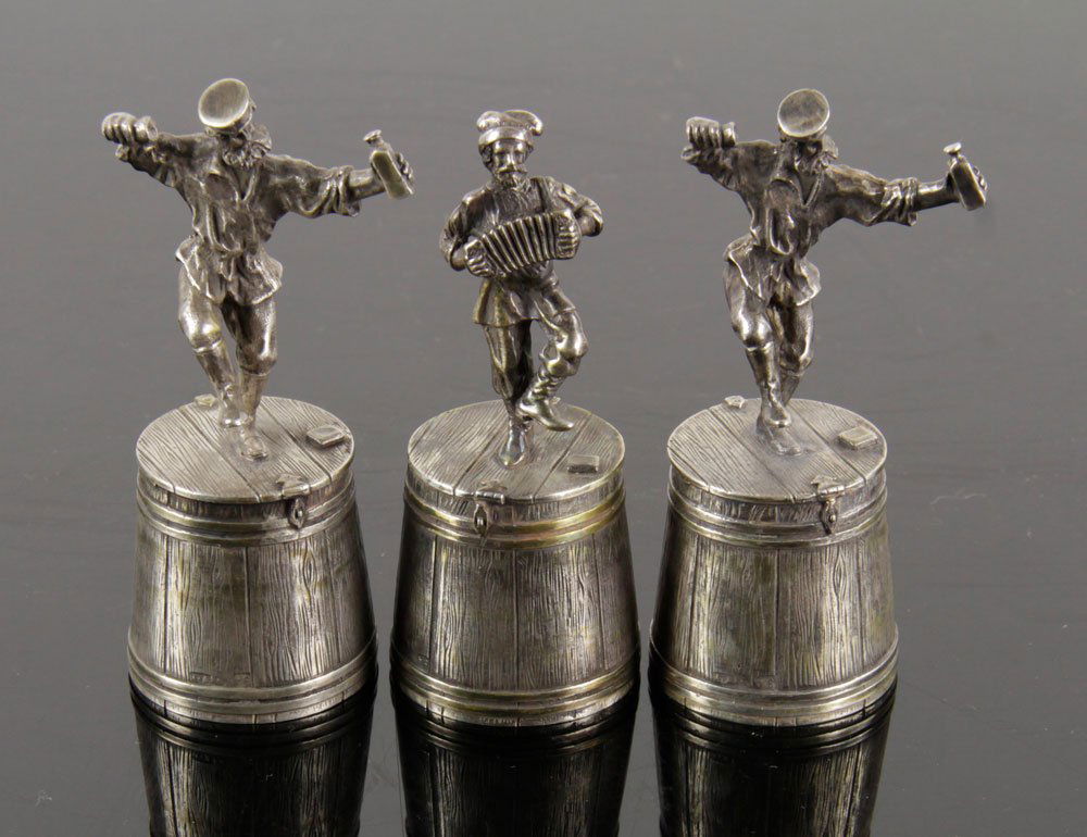 Group of Three 84 Silver Vodka Cups (1 of 10)