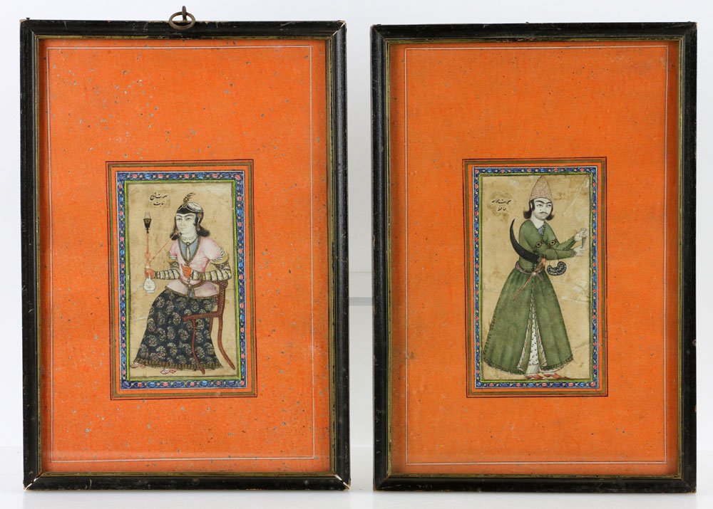 Pr. 18th C. Middle-Eastern Watercolor Paintings (1 of 6)