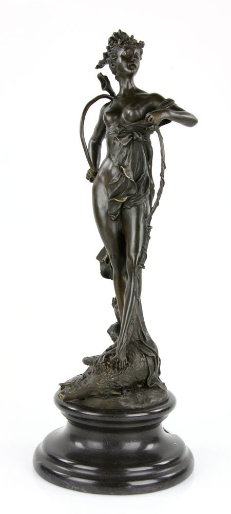 Garanti Paris, J.B. Bronze Diana, Signed Albert (1 of 10)