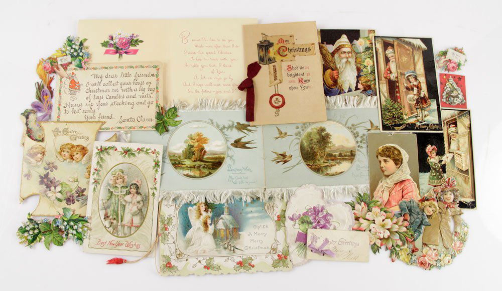Lot of 19th/20th C. Valentine Cards (1 of 10)