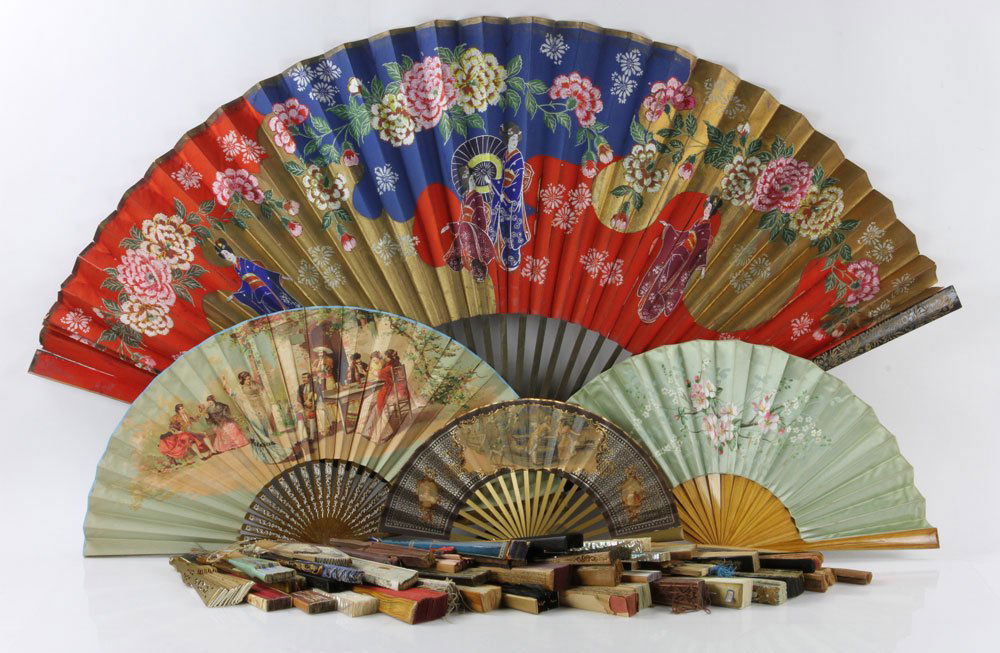Large Lot of 19th/20th C. Hand Fans (1 of 10)