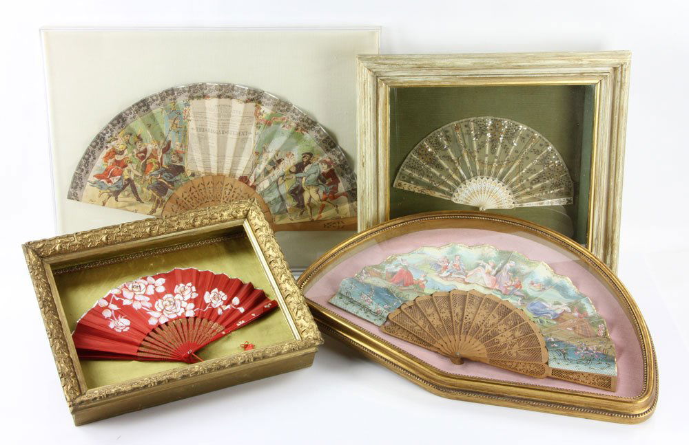 Four 19th C. Hand Fans (1 of 10)