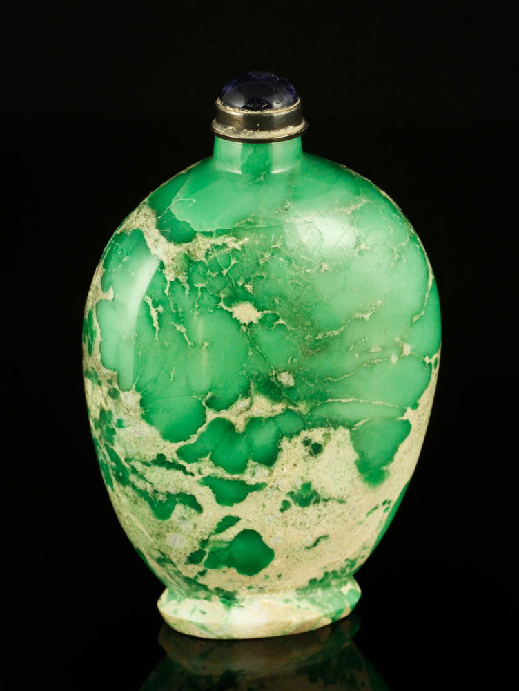 19th C. Chinese Variscite Snuff Bottle (1 of 4)