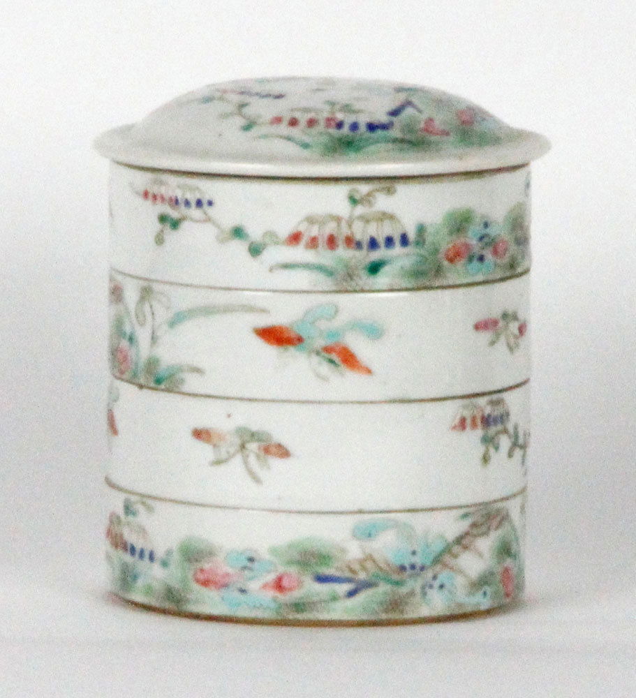 Chinese Porcelain Food Container (1 of 2)