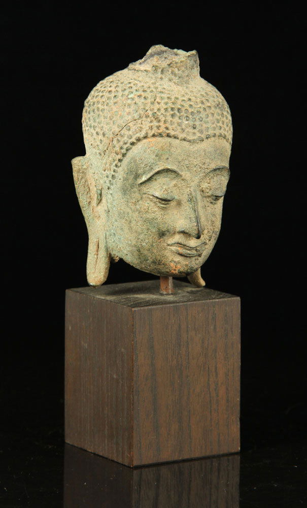 18th C. Thai Bronze Buddha Head (1 of 4)