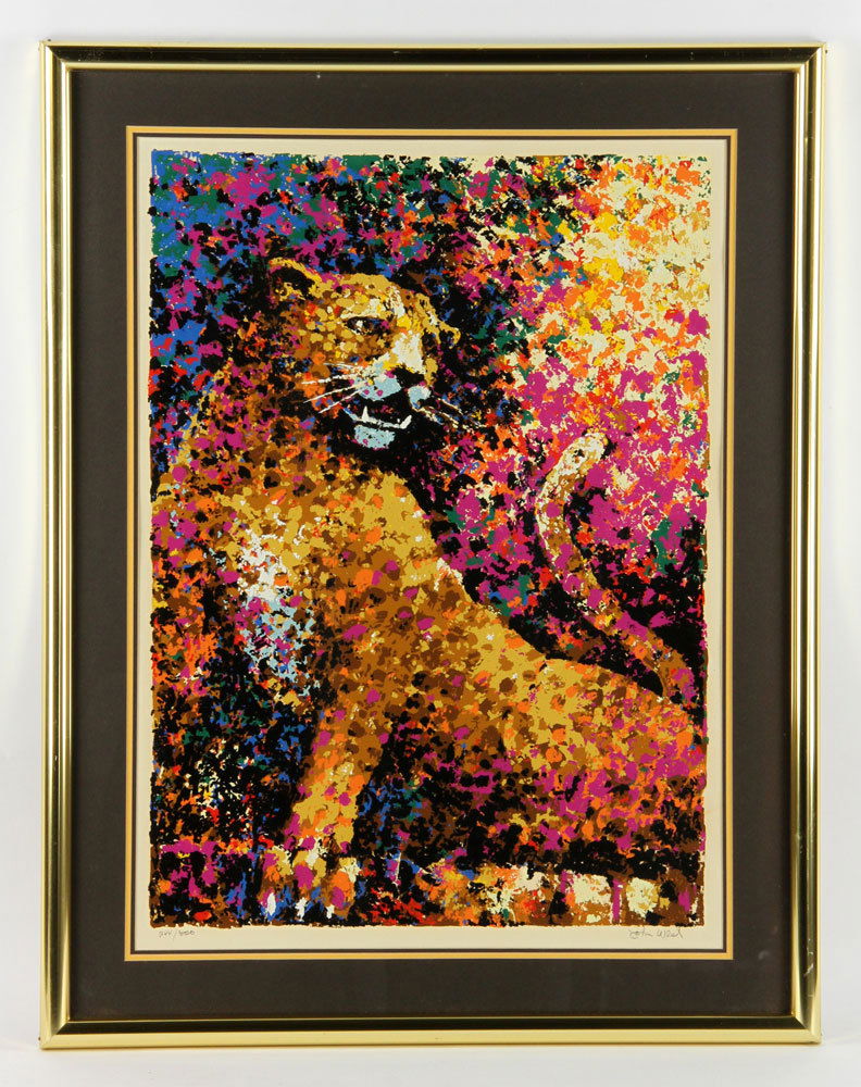 West, "The Leopard," Colored Serigraph (1 of 6)