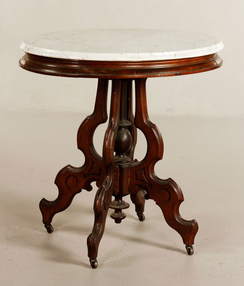 19th C. Victorian Walnut Table (1 of 2)