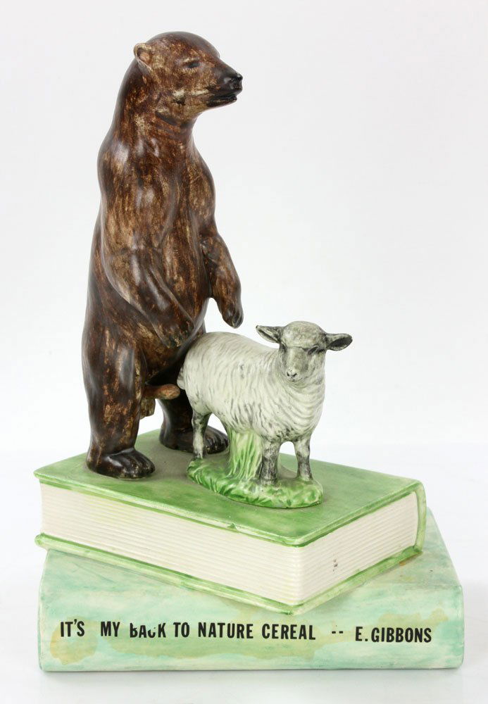 Furman, "Strange Practices Among the Mammals," Ceramic: David Furman (American, 1945-), "Strange Practices Among the Mammals," ceramic, signed, dated 1973 and inscribed "For David Stuart," 10 1/2" high x 7" wide x 7" deep. Provenance: from a Los Angeles, C