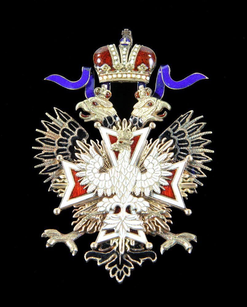 14K Gold Russian Order of the White Eagle Medal