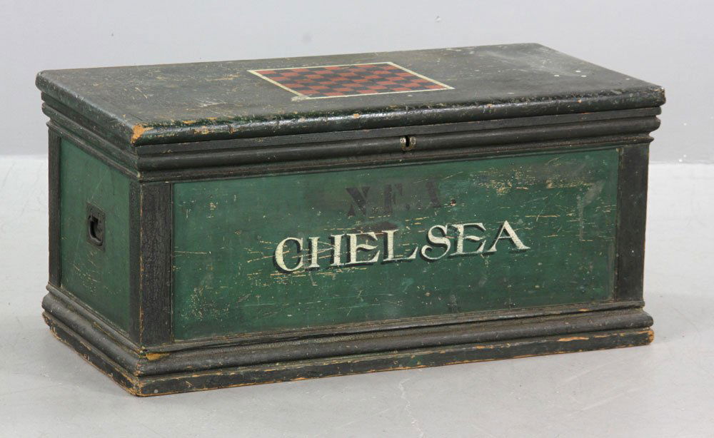 Early 19th C. Game Board Sea Chest (1 of 6)