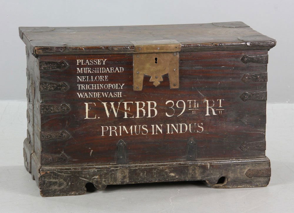 Early 18th C. Anglo-Indian Military Box (1 of 9)