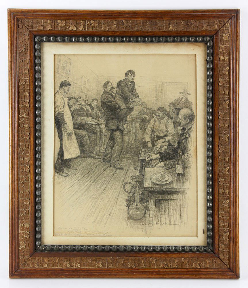 Hambidge, "Kalaun, The Elephant Trainer", Graphite (1 of 8)